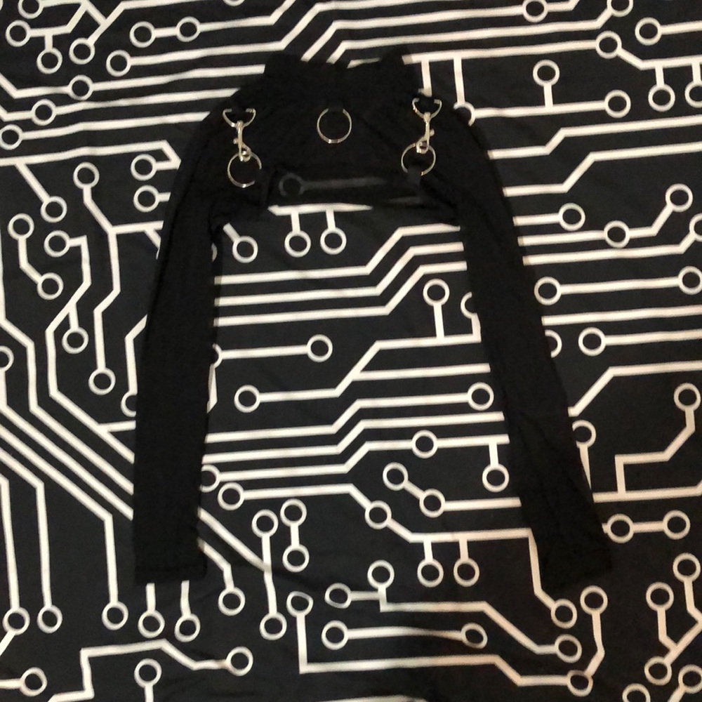 Current Mood mesh shrug bondage goth cybergoth industrial punk techwear